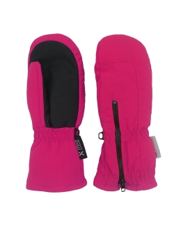 Maximo Mädchen Thermo-Fausthandschuhe pink mit langer Stulpe