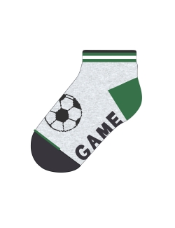 Sneaker-Socke Maximo grau 'Fußball'