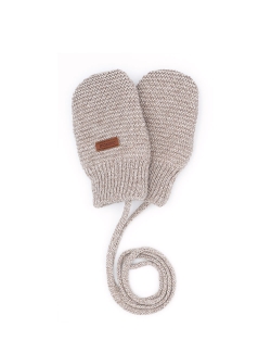 GOTS Baby Fausthandschuhe Maximo Hellbraun
