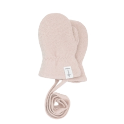GOTS Fleece Fausthandschuhe Maximo rosa mit Daumen 