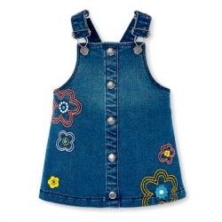 Jeans-Trägerrock Boboli 'Flowers'