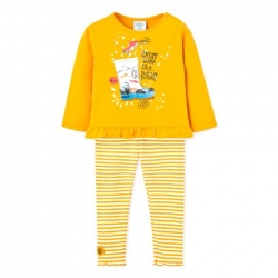 2tlg Set Boboli senf-gelb 'it's raining'