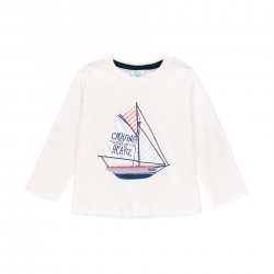 Langarmshirt Boboli weiß 'Auf hoher See'