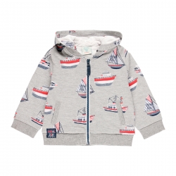 Sweatjacke Boboli grau-meliert 'Auf hoher See'
