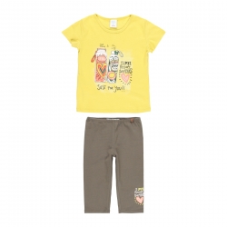 2tlg Set Boboli gelb-grün 'Just for you'