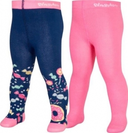 2er Pack Strumpfhose Playshoes blau/rosa 'Bonbon'