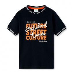 T-Shirt Boboli dunkelblau 'Skate Fever'