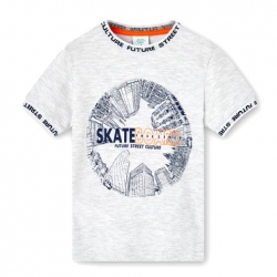 T-Shirt Boboli grau-meliert 'Future Street'