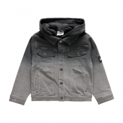 Jeansjacke Boboli grau-batik-look