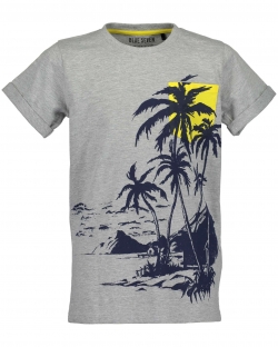 T-Shirt Blue Seven grau 'Sommerfeeling'