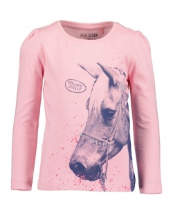 Langarm-Shirt Blue Seven rosa 'Pferd'