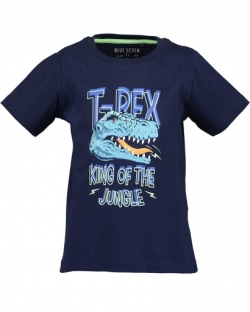T-Shirt Blue Seven dunkelblau 'T-Rex'