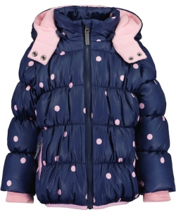 Anorak Blue Seven dunkelblau 'rosa Pünktchen'