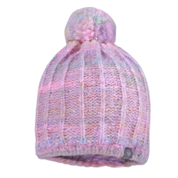 Strick-Mütze Maximo krokusbunt mit Effektgarn