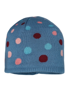 Beanie Maximo gepunktet Blau