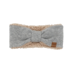 Fleece-Stirnband Maximo hellgrau mit Plüschfutter