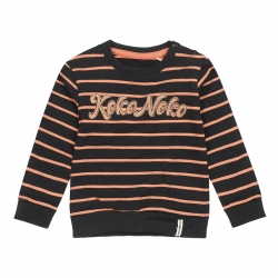Sweatshirt KokoNoko schwarz/orange
