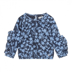 Bluse Koko Noko blau 'Blütentraum'